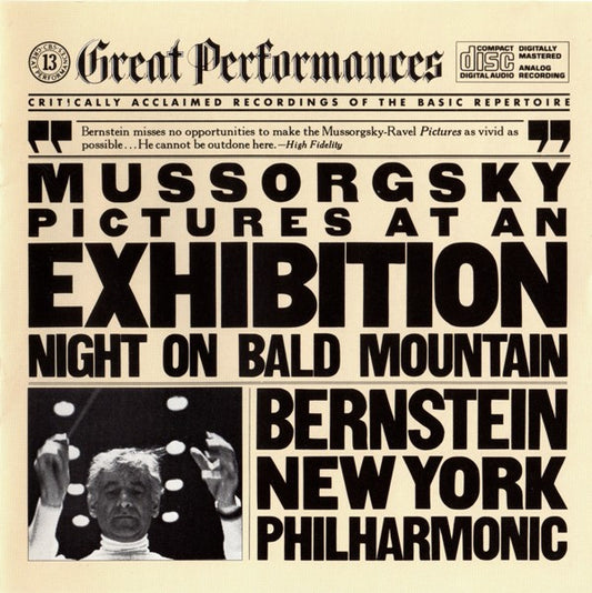 Modest Mussorgsky : Leonard Bernstein, New York Philharmonic : Pictures At An Exhibition / Night On Bald Mountain (CD, Comp, RE)