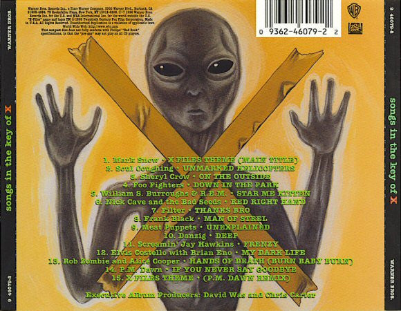 Various : The X-Files - Songs In The Key Of X (CD, Comp)