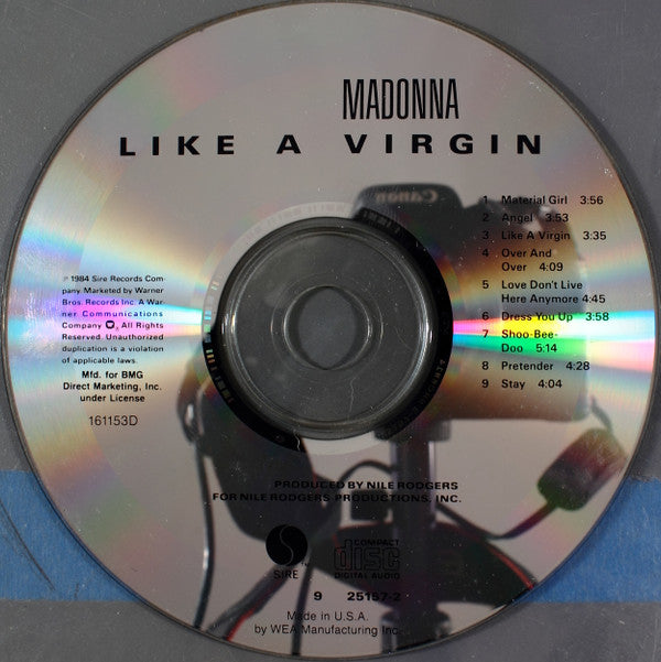 Madonna : Like A Virgin (CD, Album, Club, RE)