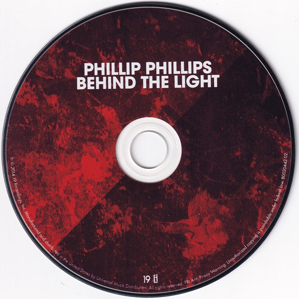 Phillip Phillips : Behind The Light (CD, Album)