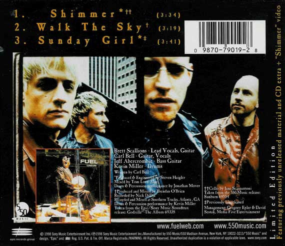 Fuel (3) : Shimmer (CD, Single, Enh, Ltd)