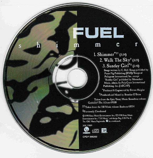 Fuel (3) : Shimmer (CD, Single, Enh, Ltd)