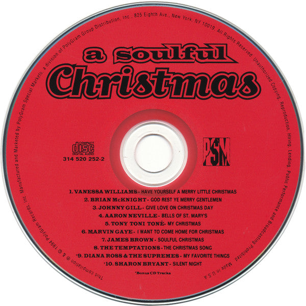 Various - A Soulful Christmas (CD) (VG+) - Endless Media