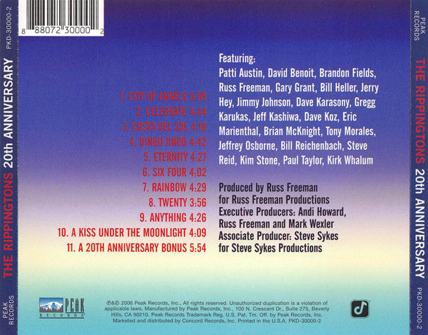 The Rippingtons : 20th Anniversary (HDCD, Album + DVD)