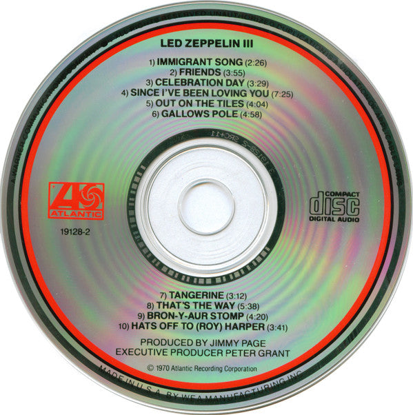 Led Zeppelin : Led Zeppelin III (CD, Album, RE)
