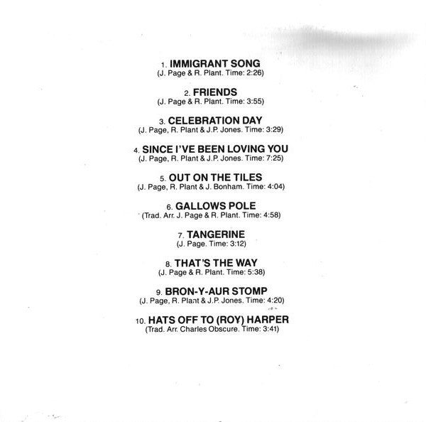 Led Zeppelin : Led Zeppelin III (CD, Album, RE)