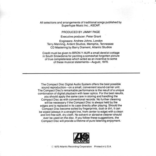 Led Zeppelin : Led Zeppelin III (CD, Album, RE)