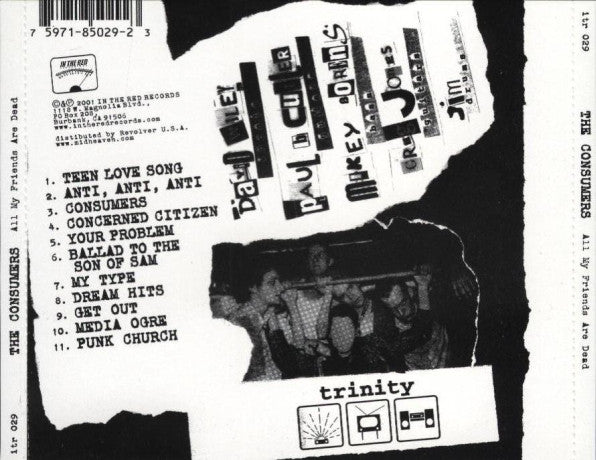 The Consumers : All My Friends Are Dead (CD, Album, RE, RM)