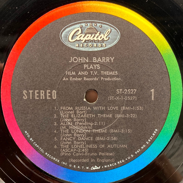 John Barry - Plays Film & T.V. Themes (LP) (VG+) - Endless Media