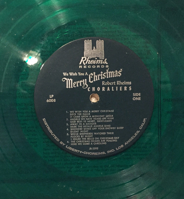 The Robert Rheims Choraliers : We Wish You A Merry Christmas (LP, Album, Mono, Gre)