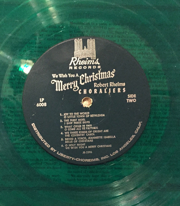 The Robert Rheims Choraliers : We Wish You A Merry Christmas (LP, Album, Mono, Gre)