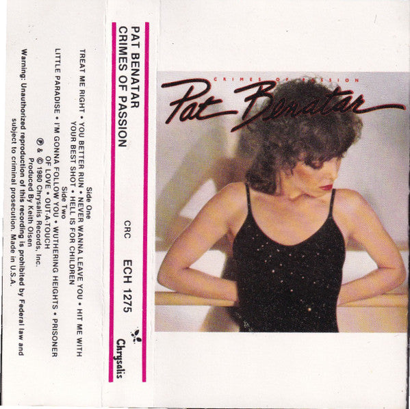 Pat Benatar : Crimes Of Passion (Cass, Album, Club, Col)