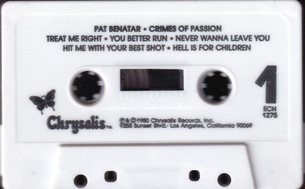 Pat Benatar : Crimes Of Passion (Cass, Album, Club, Col)
