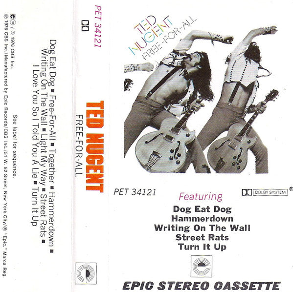 Ted Nugent : Free-For-All (Cass, Album)