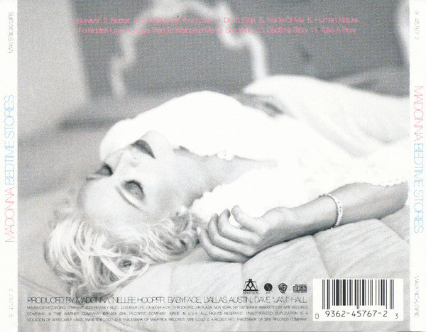 Madonna : Bedtime Stories (CD, Album, RP, Cin)