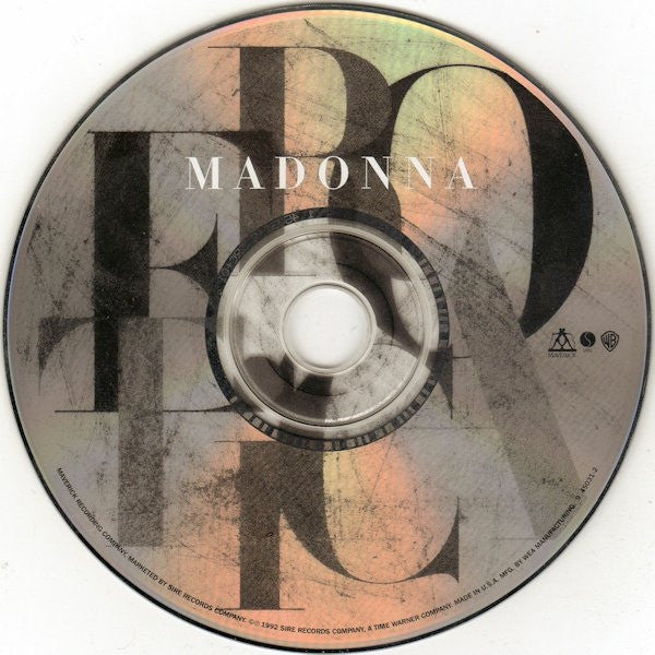 Madonna : Erotica (CD, Album, RP)