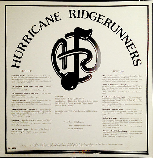 The Hurricane Ridgerunners : Hurricane Ridgerunners (LP)