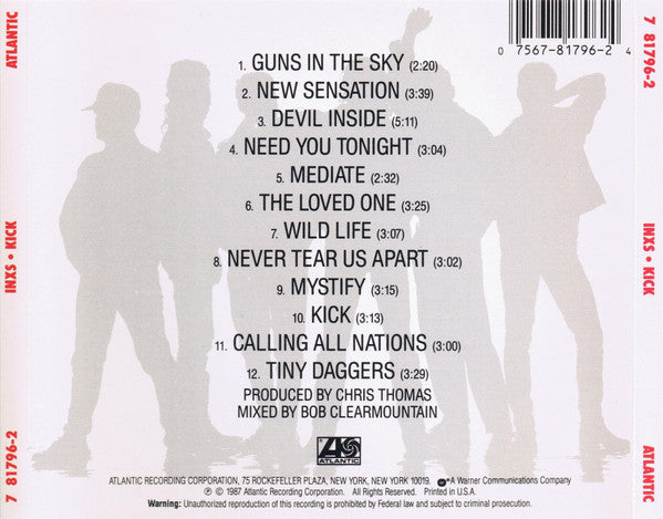 INXS : Kick (CD, Album, CAP)