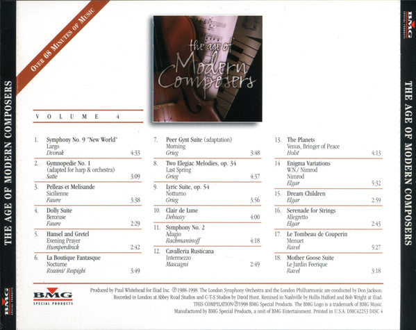 London Symphony Orchestra, Don Jackson (2), London Philharmonic Orchestra : The Age Of Modern Composers Volume Four (CD, Comp)