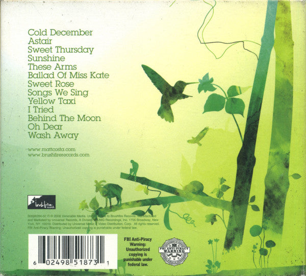 Matt Costa : Songs We Sing (CD, Album, RE)
