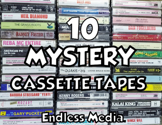 10 Random Mystery Cassette Tape Album EP LP Bundle Lot Box Grab Bag