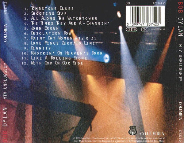 Bob Dylan : MTV Unplugged (CD, Album)