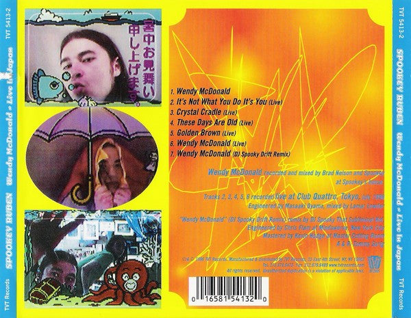 Spookey Ruben : Wendy McDonald - Live In Japan (CD, Maxi)