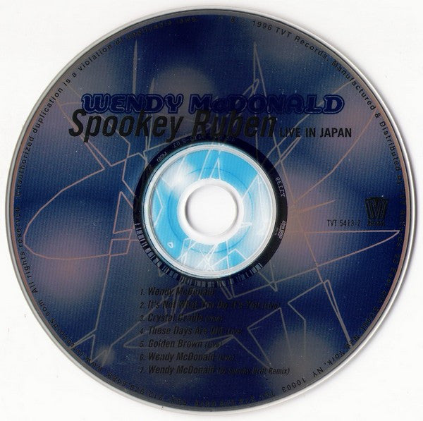 Spookey Ruben : Wendy McDonald - Live In Japan (CD, Maxi)
