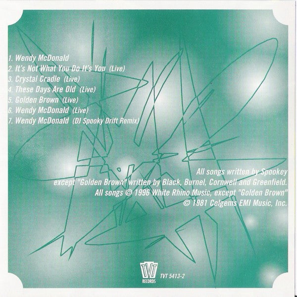 Spookey Ruben : Wendy McDonald - Live In Japan (CD, Maxi)