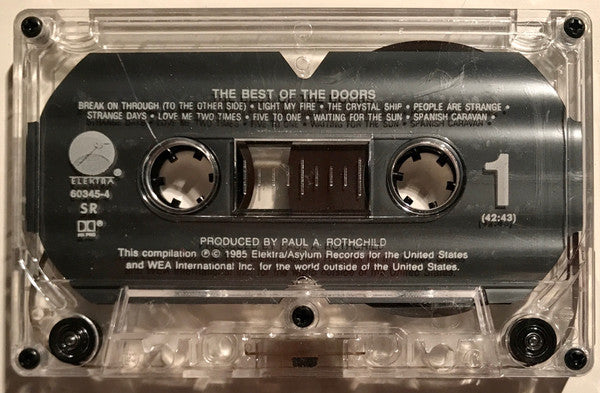 The Doors : The Best Of The Doors (Cass, Comp, RM, SR,)