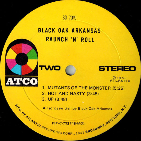 Black Oak Arkansas : Raunch 'N' Roll Live (LP, Album, Mon)