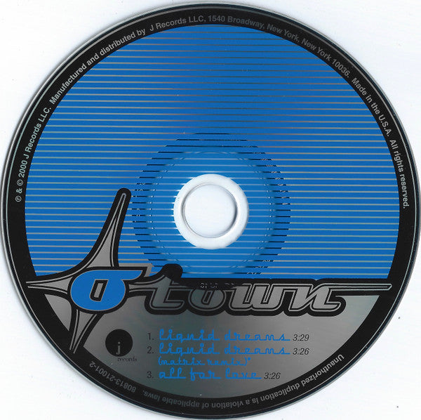O-Town : Liquid Dreams (CD, Single)