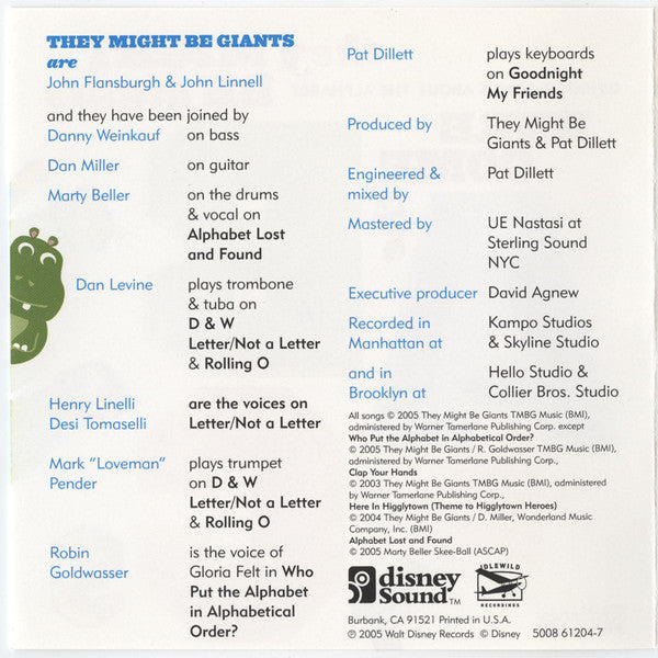They Might Be Giants : Here Come The ABCs (CD, Album)