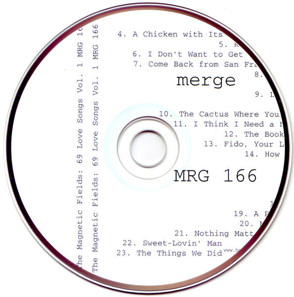 The Magnetic Fields : 69 Love Songs Vol. 1 (CD, Album)