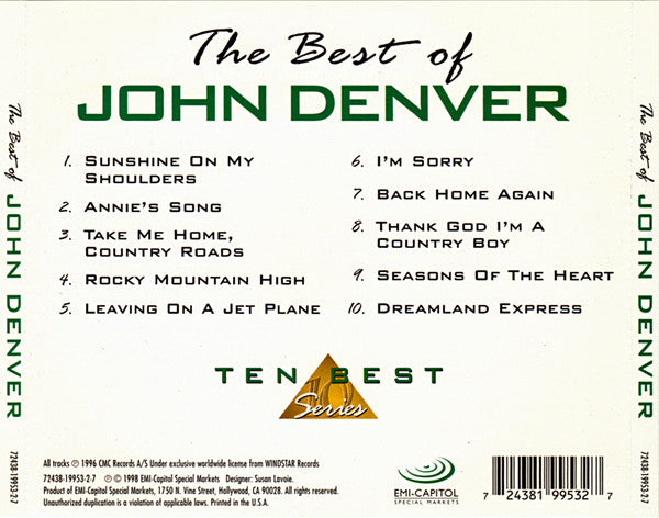 John Denver : The Best Of John Denver (CD, Comp)