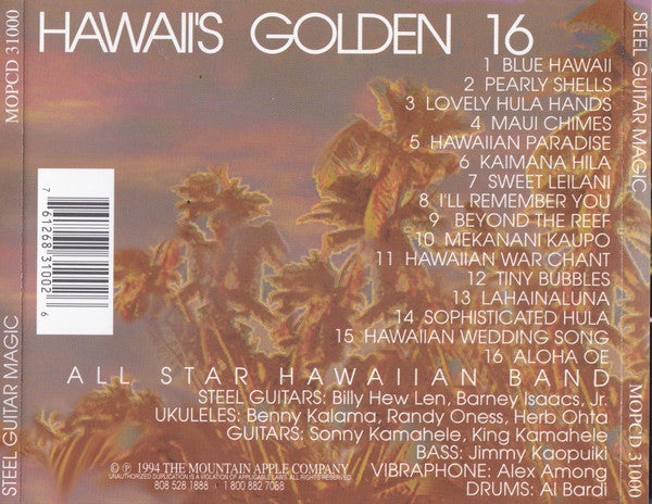 Billy Hew Len, Barney Isaacs : Steel Guitar Magic (Hawaiian Style) (CD)