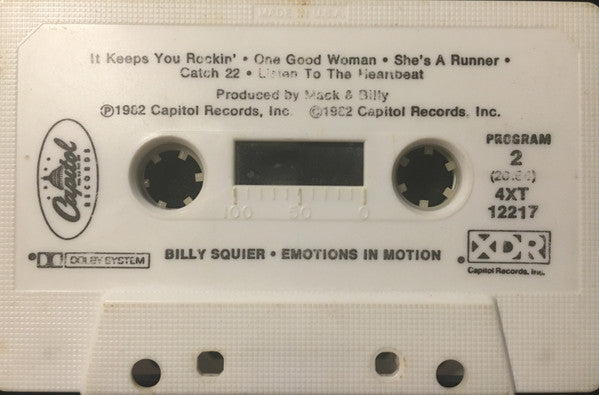 Billy Squier : Emotions In Motion (Cass, Album)