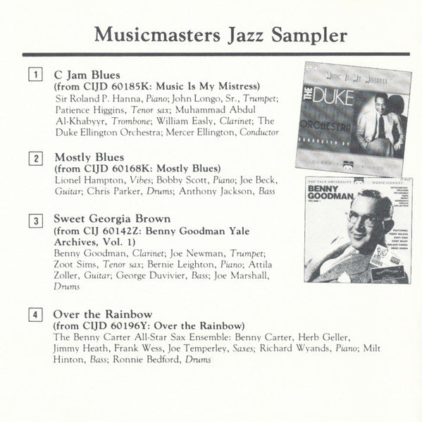 Various : Jazz Sampler (CD, Smplr)