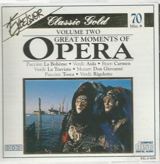 Various : Great Moments Of Opera - Volume Two (CD, Album, Comp)