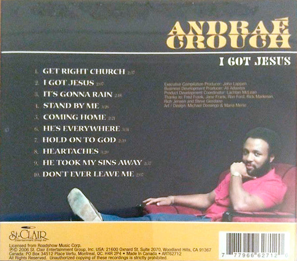 Andraé Crouch : I Got Jesus (CD, Album)