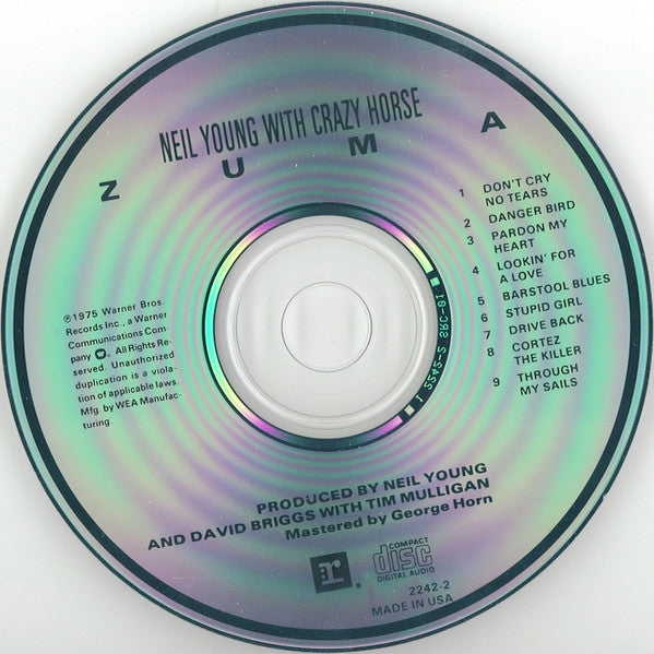 Neil Young With Crazy Horse : Zuma (CD, Album, RE, Spe)