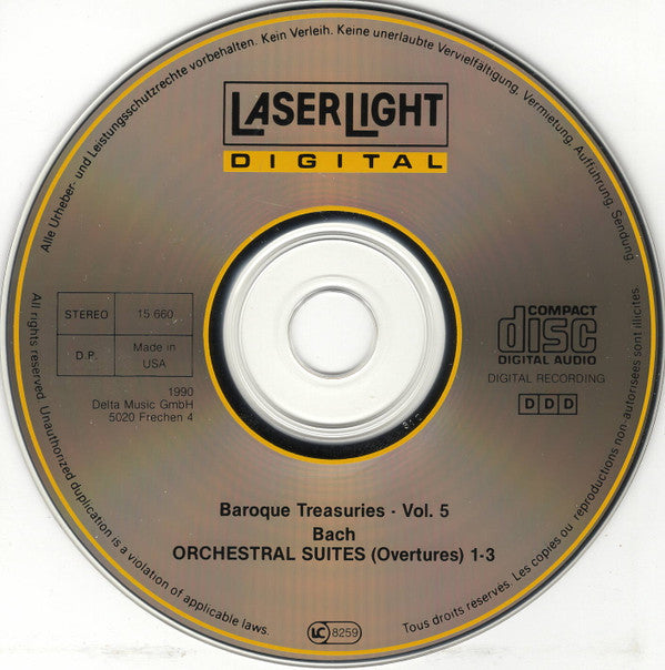 Johann Sebastian Bach / Deutsche Bachsolisten / Helmut Winschermann : Orchestral Suites 1-3 (CD, Comp)