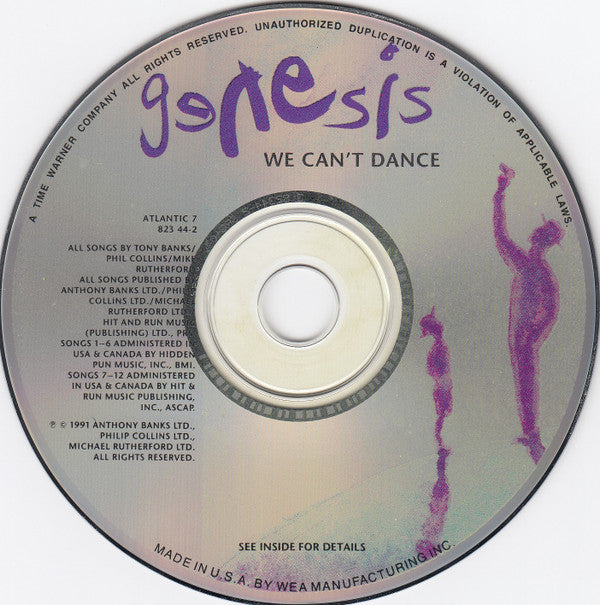 Genesis : We Can't Dance (CD, Album, SRC)