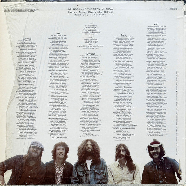 Dr. Hook & The Medicine Show : Doctor Hook (LP, Album, San)