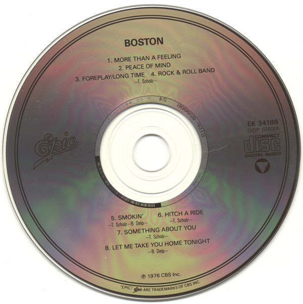 Boston : Boston (CD, Album, RE, RP, Son)