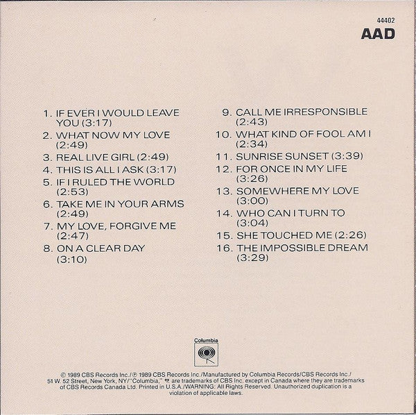 Robert Goulet : 16 Most Requested Songs (CD, Comp)