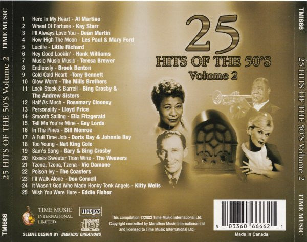 Various : 25 Hits Of The 50's Volume 2 (CD, Comp)
