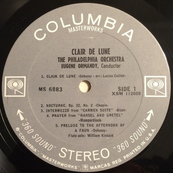 The Philadelphia Orchestra, Eugene Ormandy : Clair De Lune (LP, Album, Pit)