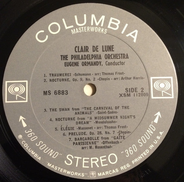 The Philadelphia Orchestra, Eugene Ormandy : Clair De Lune (LP, Album, Pit)