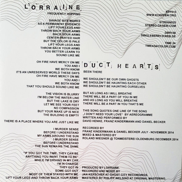 The Daydream Fit / Dotlights / Lorraine / Duct Hearts - The Daydream Fit Dotlights Lorraine Duct Hearts (7") (VG+) - Endless Media